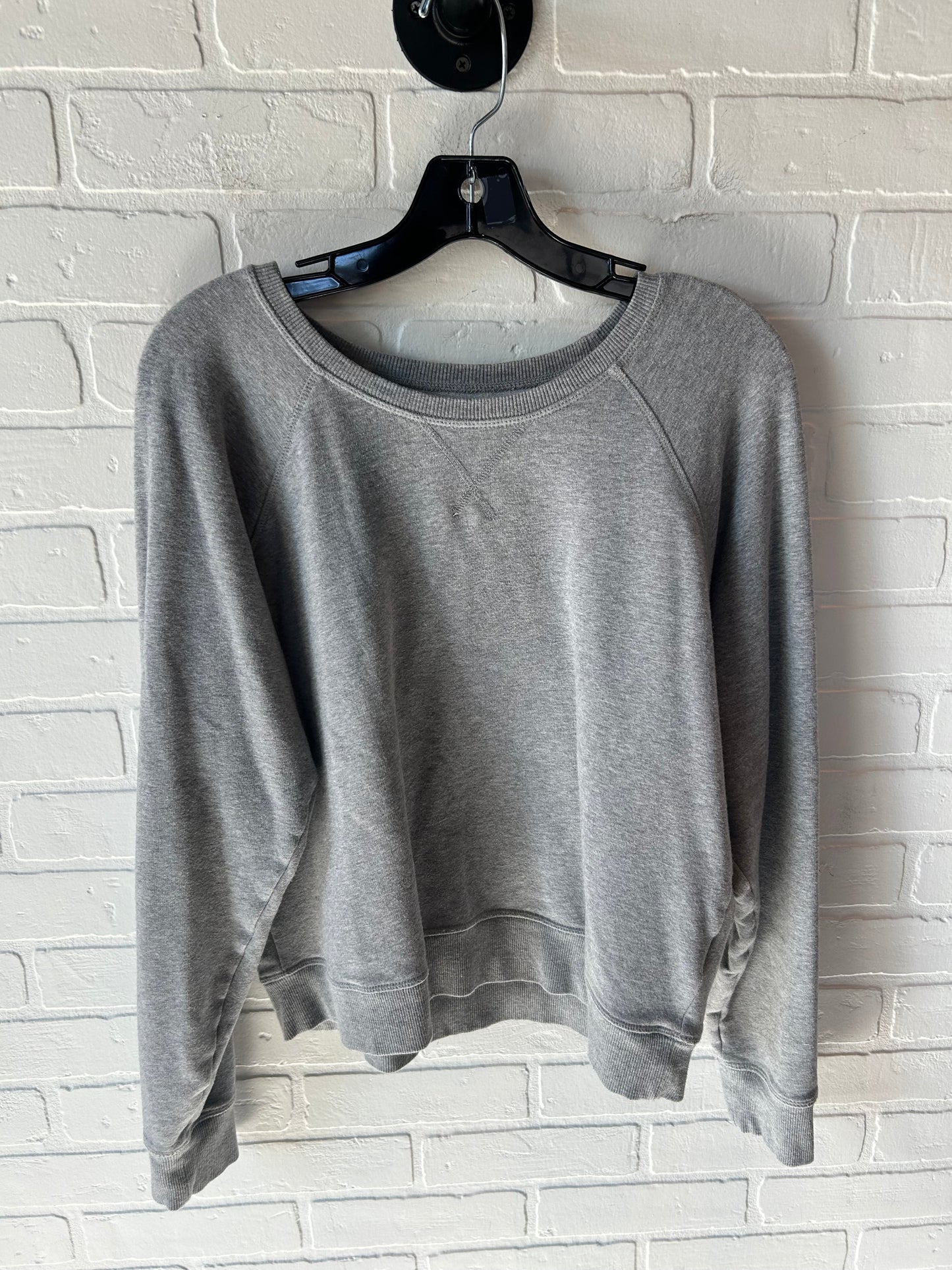 Sweatshirt Crewneck By Madewell In Grey, Size: L