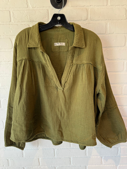 Top Long Sleeve By We The Free In Green, Size: M