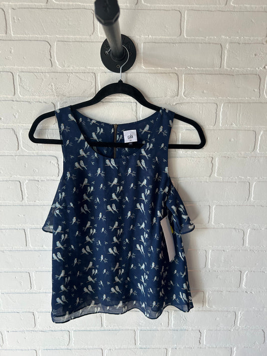 Top Sleeveless By Cabi In Blue, Size: Xs