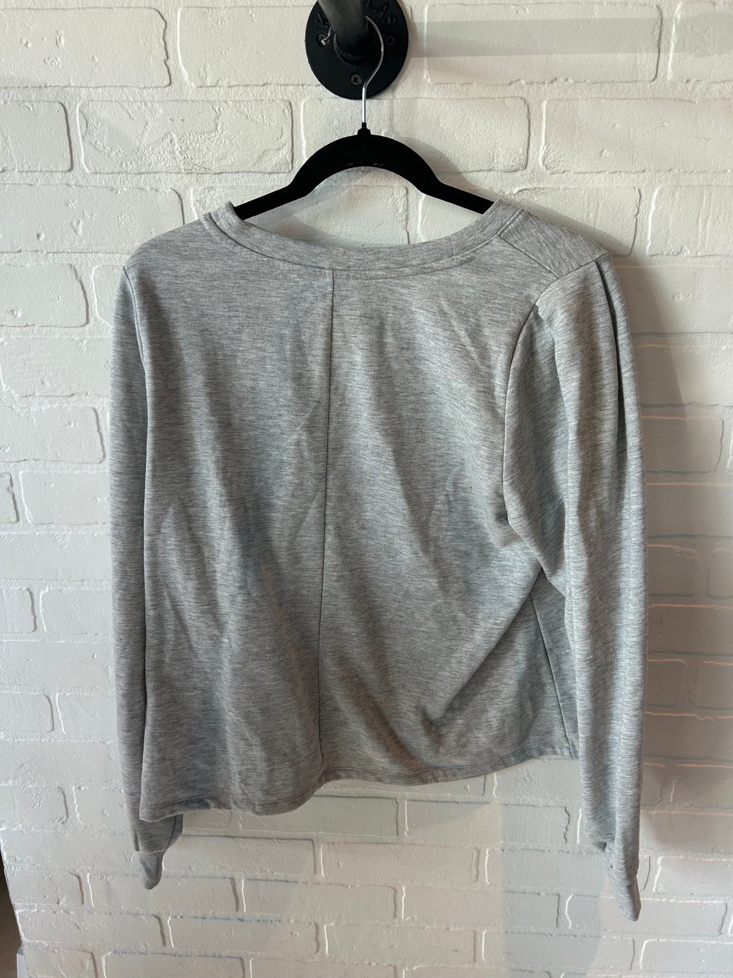 Sweatshirt Crewneck By Banana Republic In Grey, Size: L