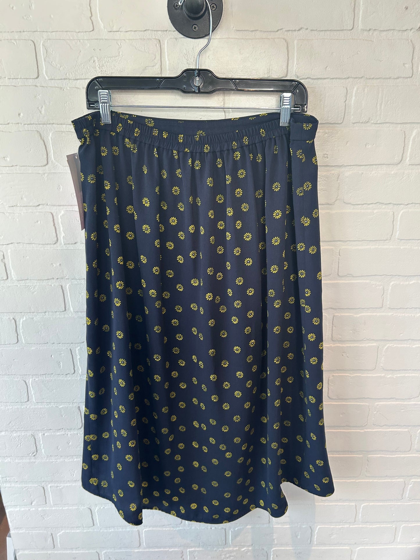 Skirt Midi By J. Crew In Blue & Yellow, Size: 12