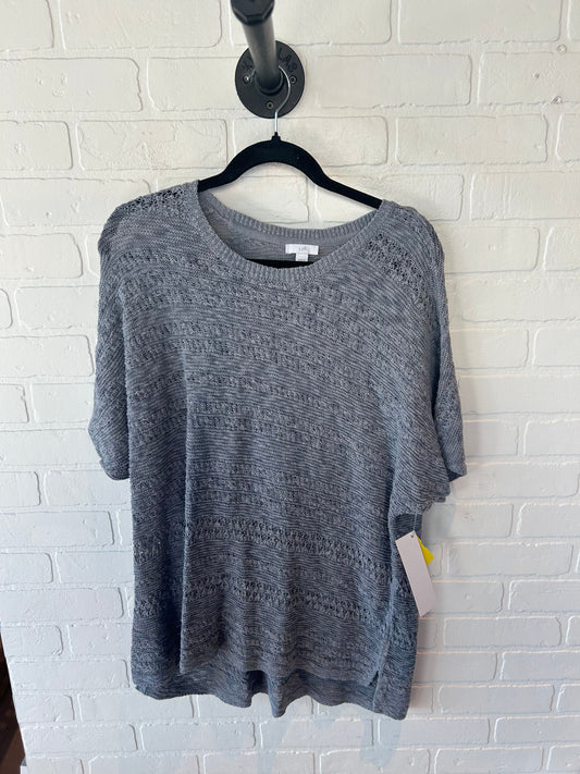 Sweater Short Sleeve By J. Jill In Blue, Size: Xl