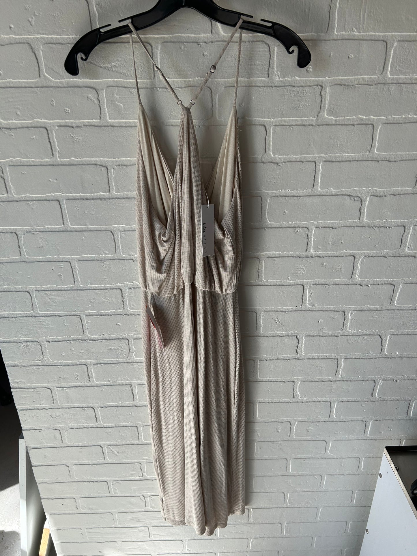 Dress Casual Midi By Lulus In Tan, Size: M