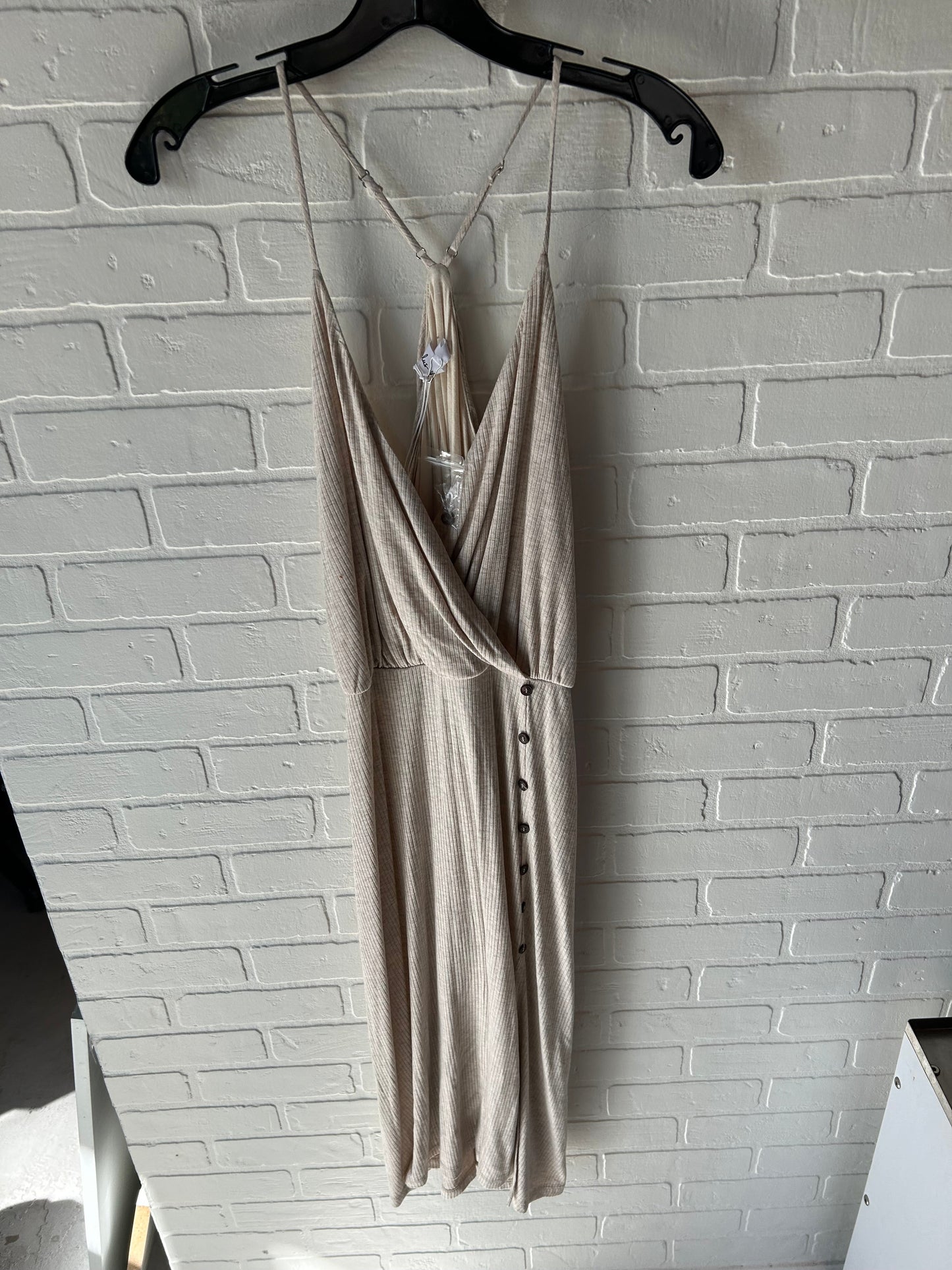 Dress Casual Midi By Lulus In Tan, Size: M