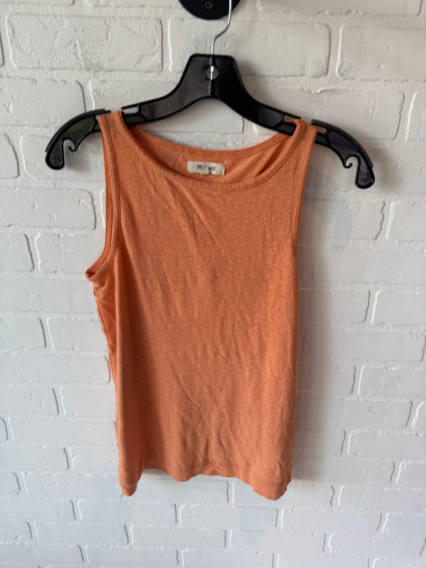 Top Sleeveless Basic By Madewell In Orange, Size: Xxs