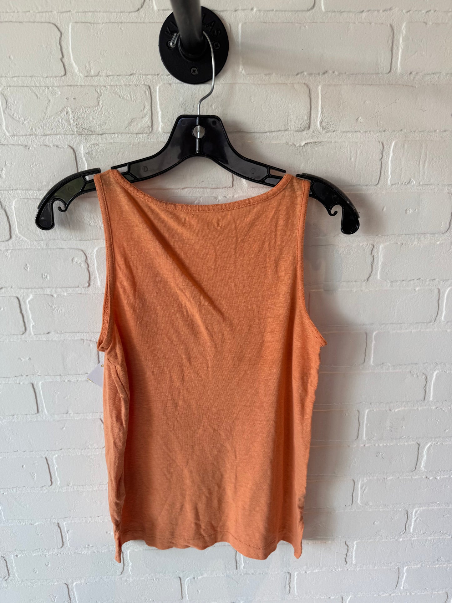 Top Sleeveless Basic By Madewell In Orange, Size: Xxs