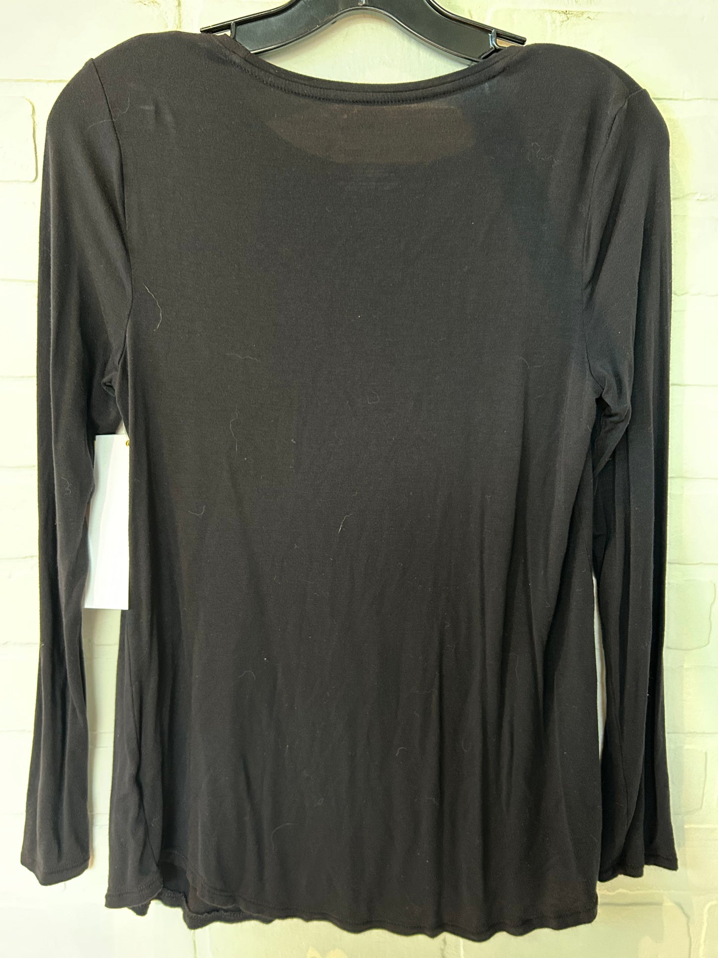 Top Long Sleeve Basic By Apt 9 In Black, Size: Xs