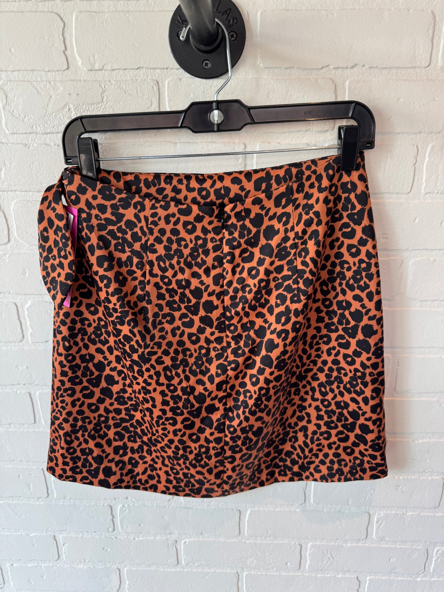 Skirt Mini & Short By Gianni Bini In Black & Orange, Size: 4