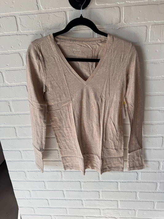 Top Long Sleeve Basic By J. Crew In Tan, Size: S