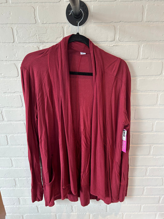 Cardigan By Athleta In Red, Size: M