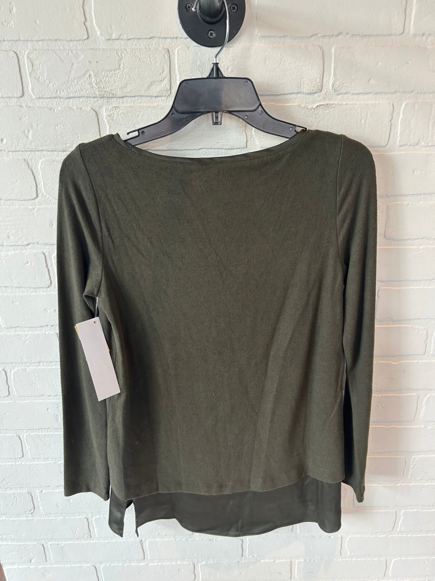 Top Long Sleeve By White House Black Market In Green, Size: Xs