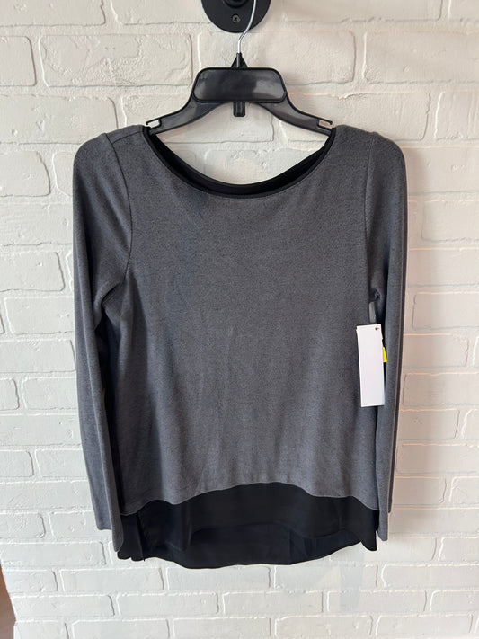 Top Long Sleeve By White House Black Market In Grey, Size: S