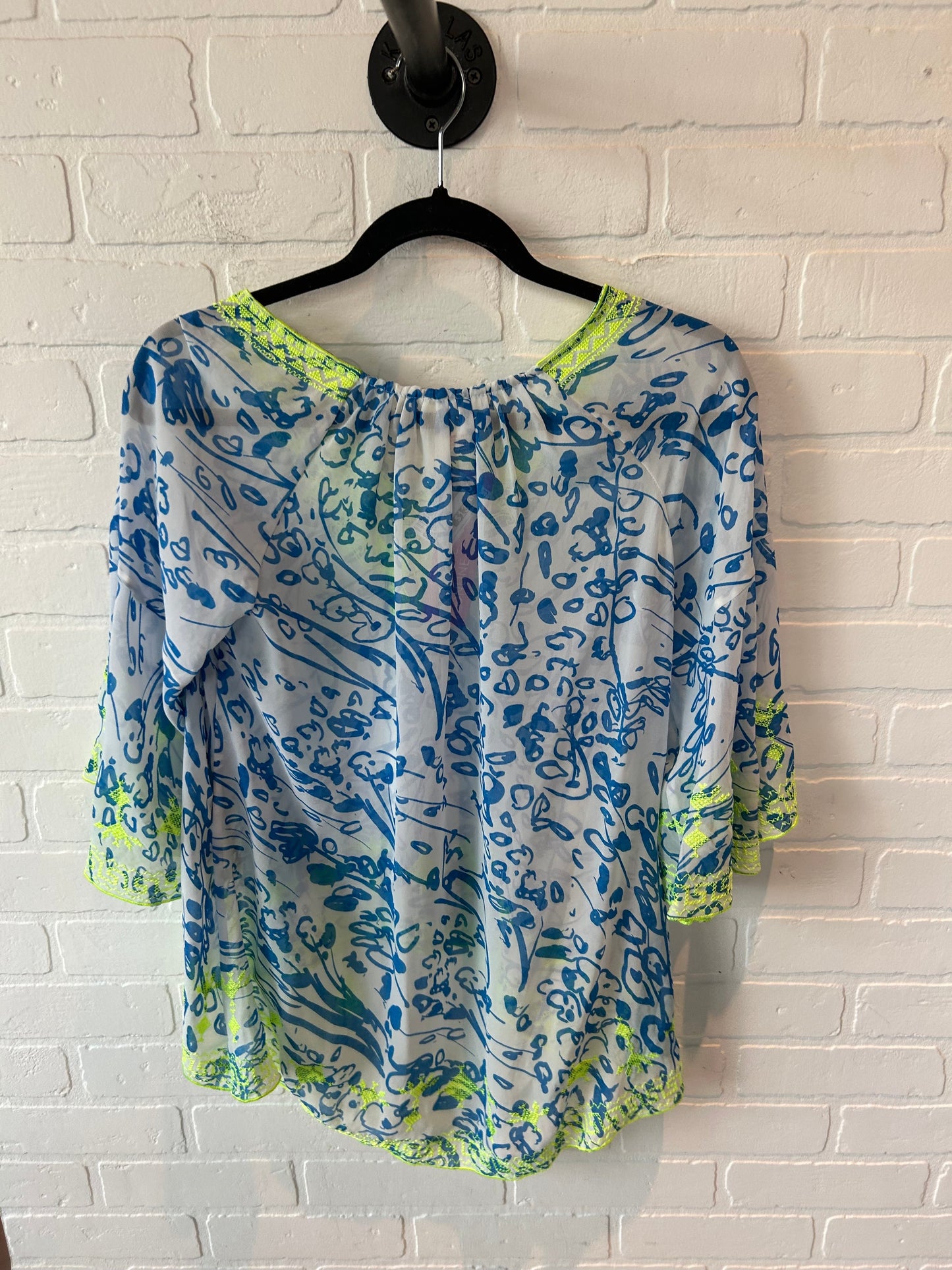 Top Long Sleeve By Sundance In Blue & Green, Size: Xs