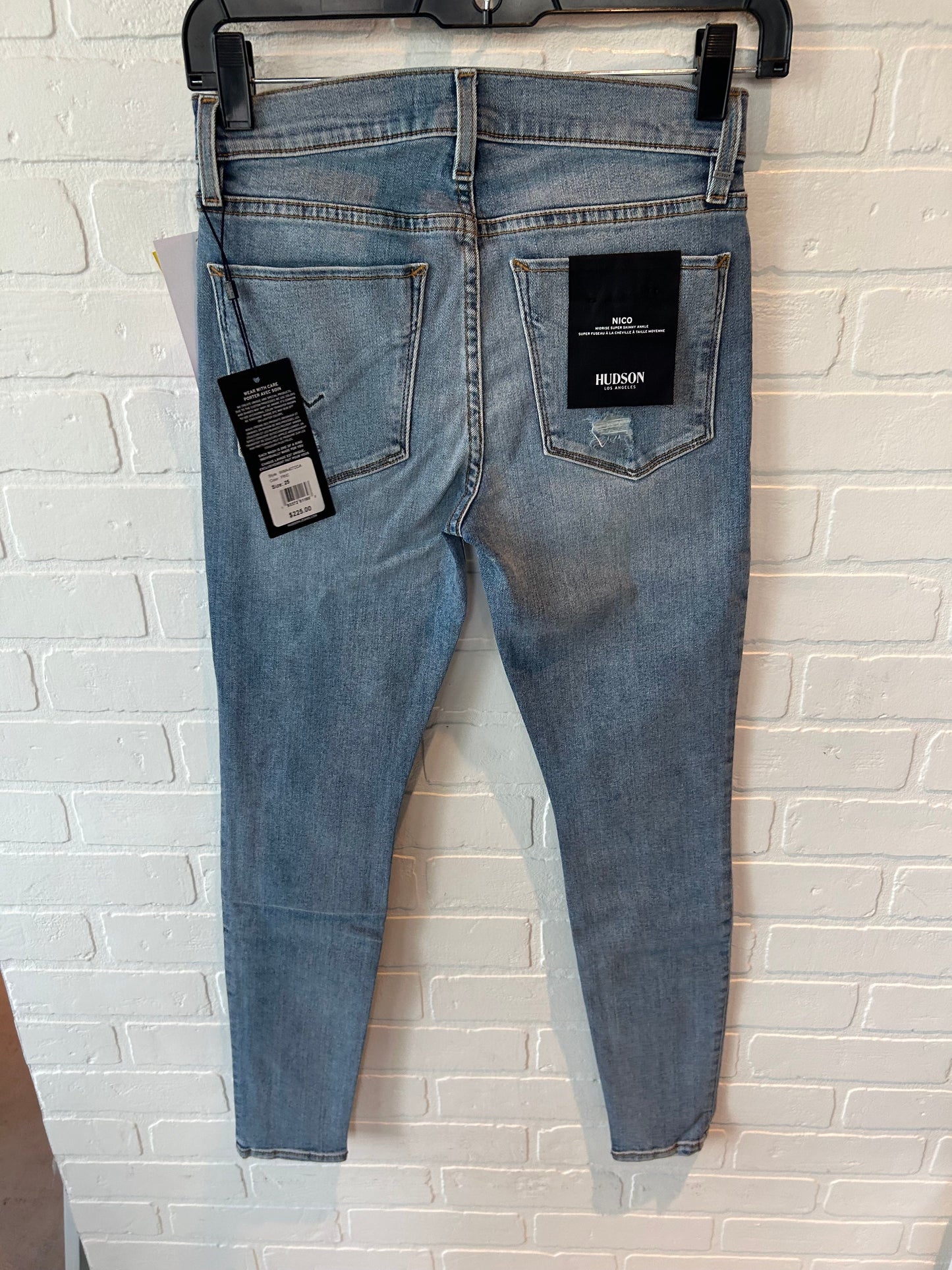 Jeans Skinny By Hudson In Blue Denim, Size: 2