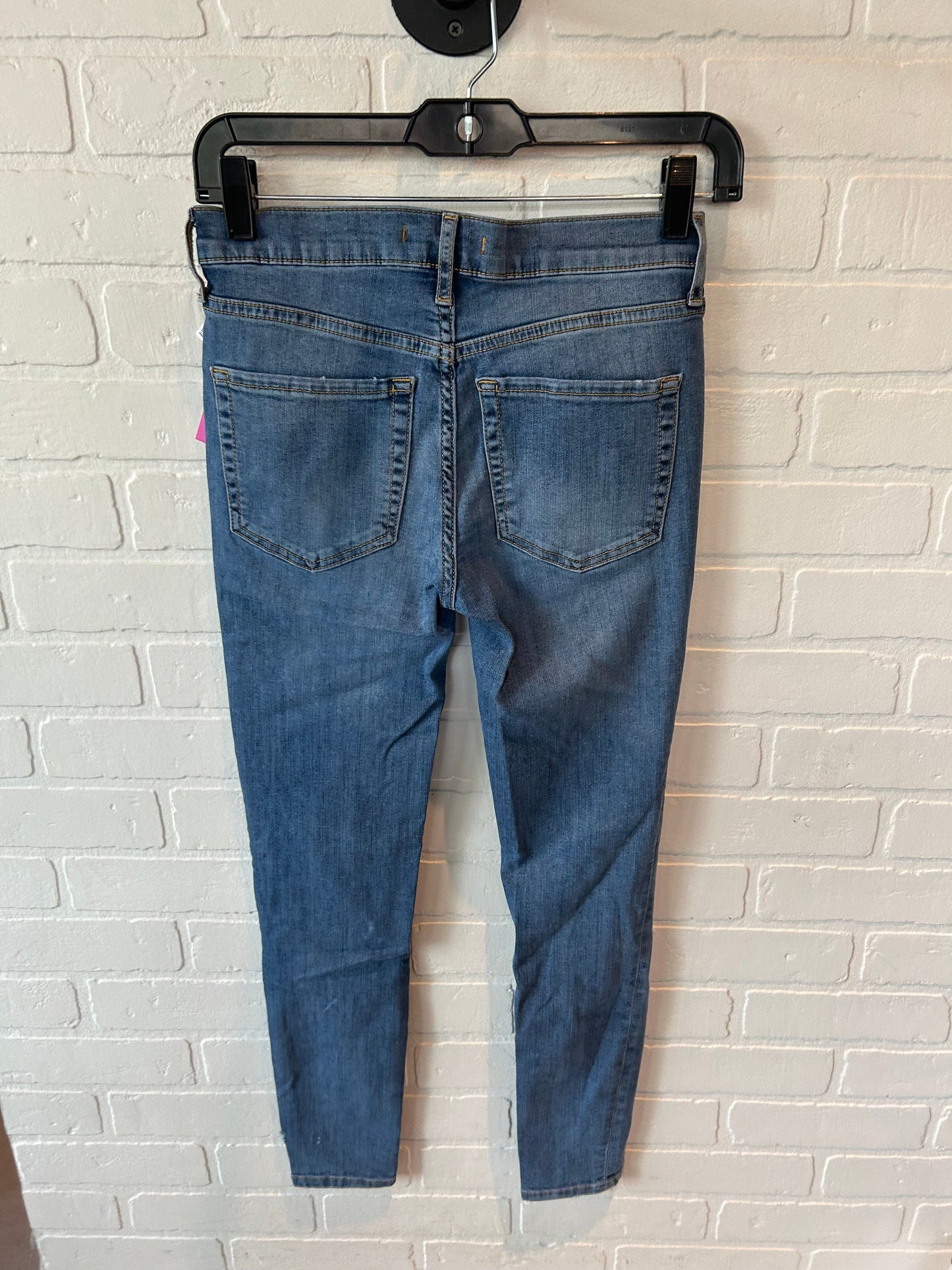 Jeans Skinny By Free People In Blue Denim, Size: 2