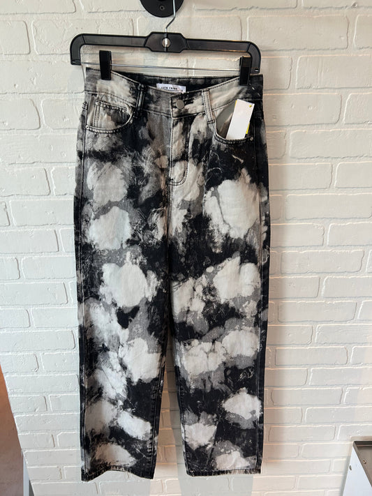 Jeans Wide Leg By Clothes Mentor In Black & Grey, Size: 4