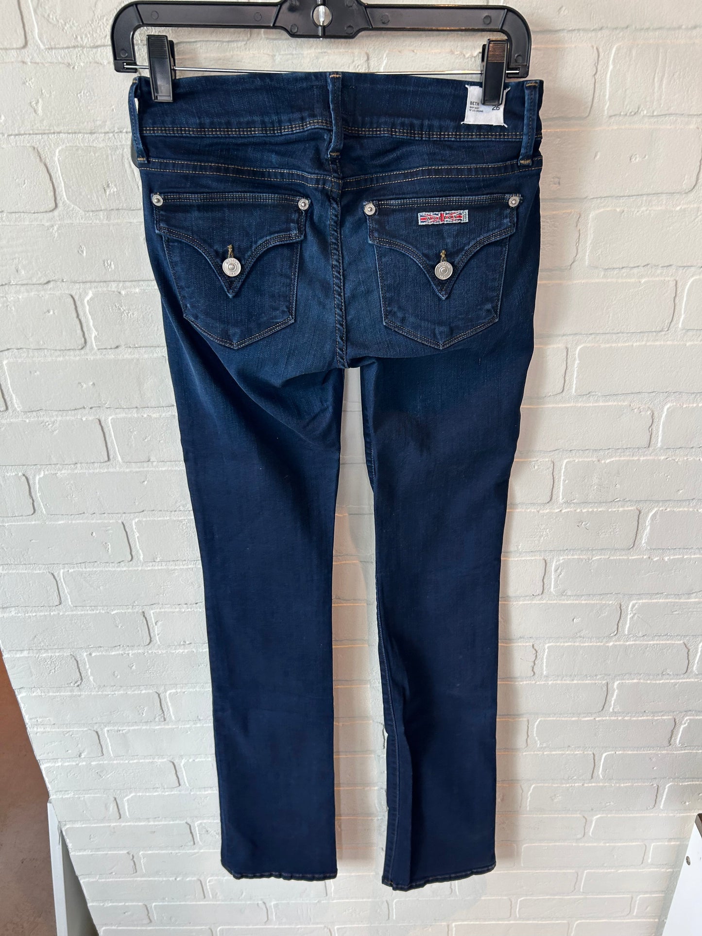 Jeans Boot Cut By Hudson In Blue Denim, Size: 2