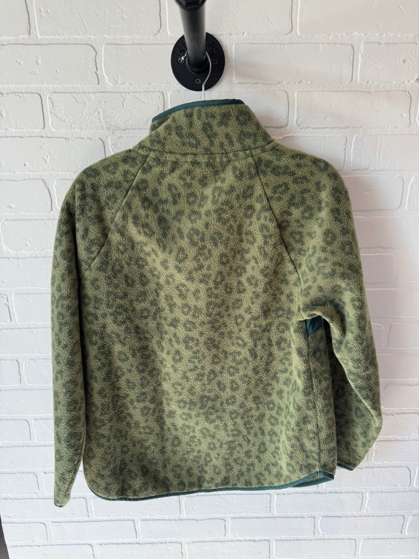 Jacket Fleece By J. Crew In Green, Size: S