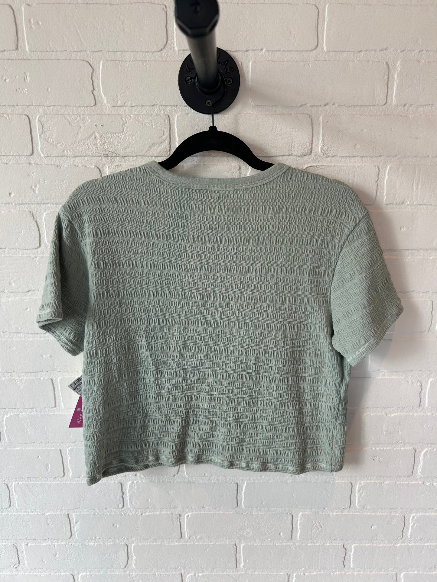 Top Short Sleeve By American Eagle In Green, Size: M