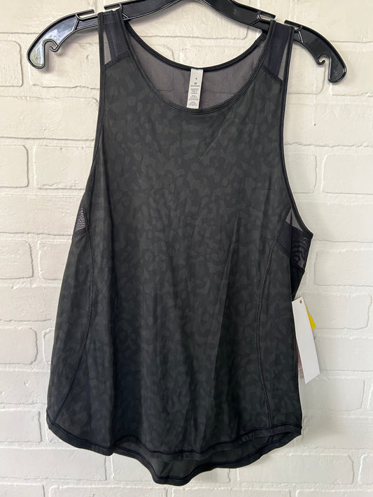 Athletic Tank Top By Lululemon In Black & Green, Size: S