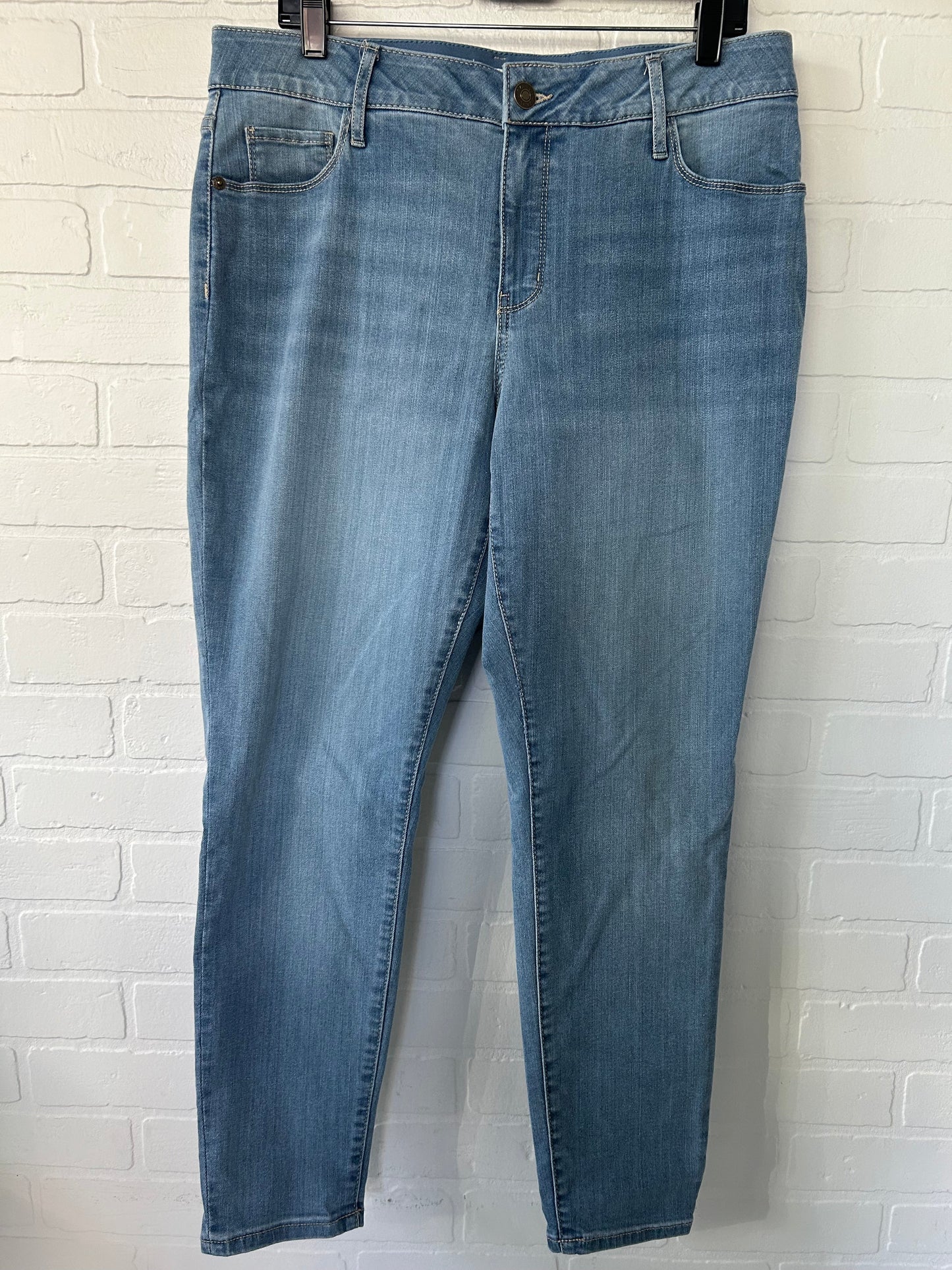 Jeans Straight By Ava & Viv In Blue Denim, Size: 14