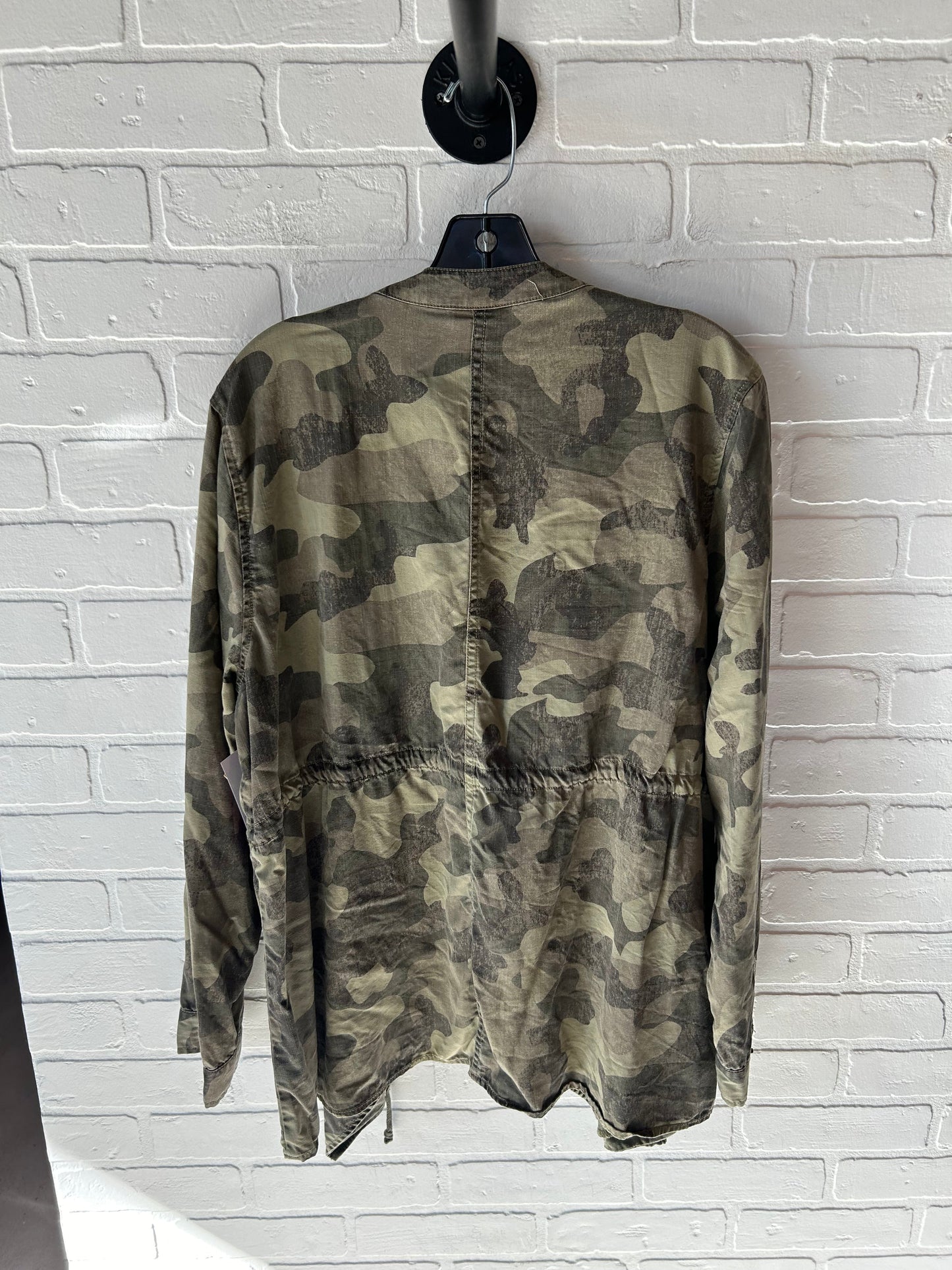 Jacket Shirt By Knox Rose In Camouflage Print, Size: Xxl