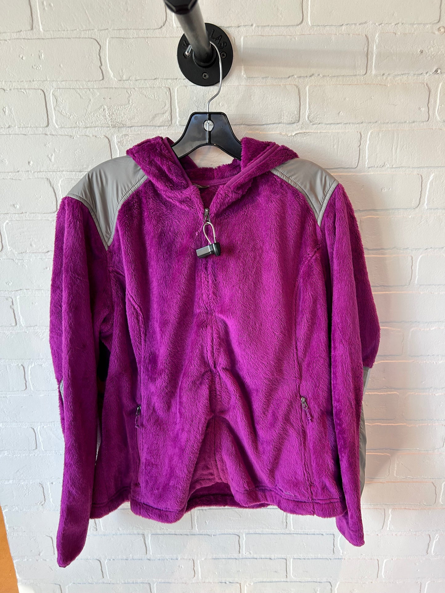 Jacket Faux Fur & Sherpa By Eddie Bauer In Purple, Size: Xl