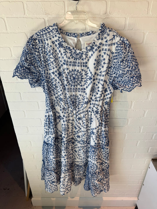 Dress Casual Midi By Hayden La In Blue & White, Size: 2x