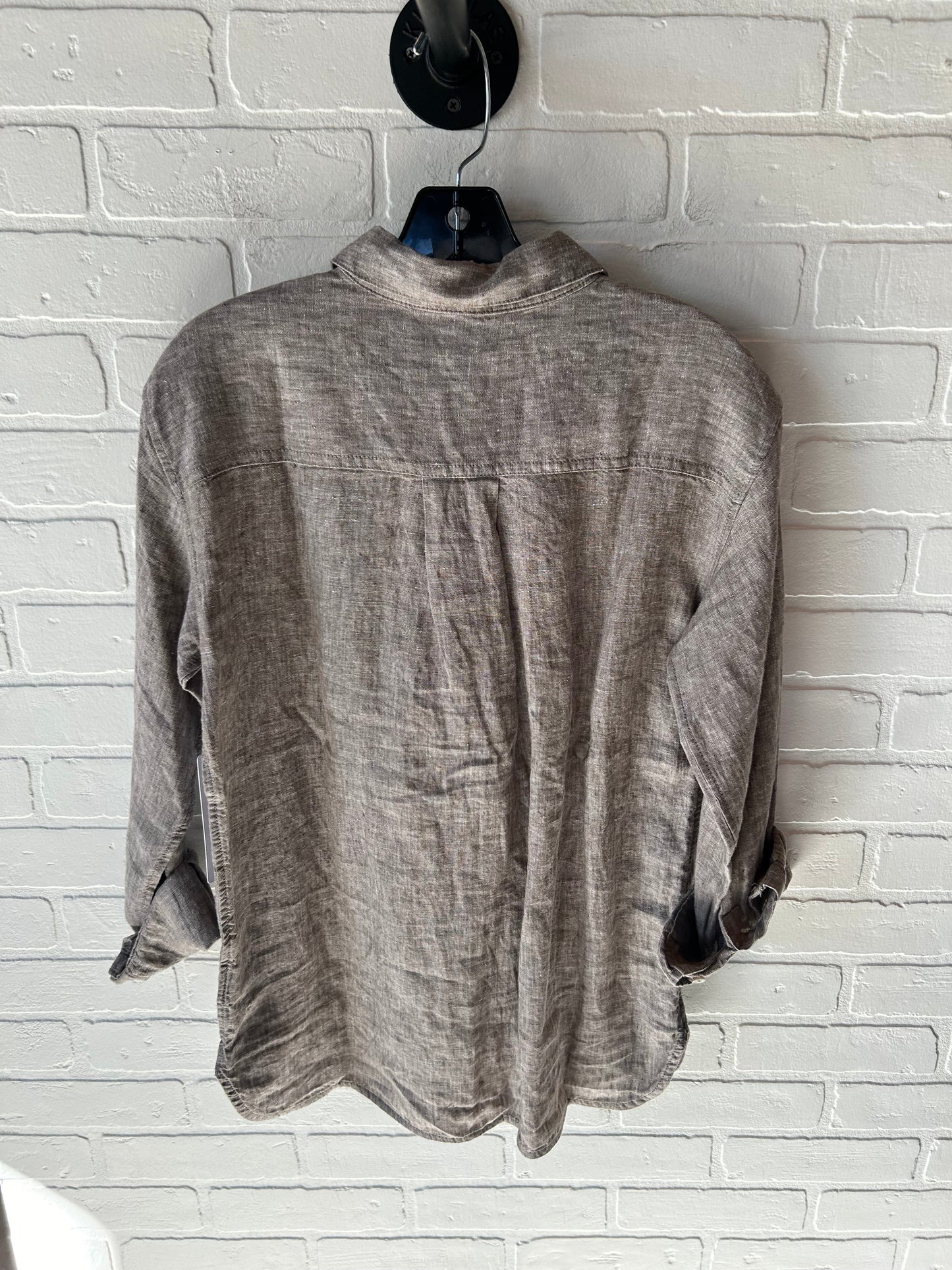 Top Long Sleeve By Athleta In Brown, Size: Xs