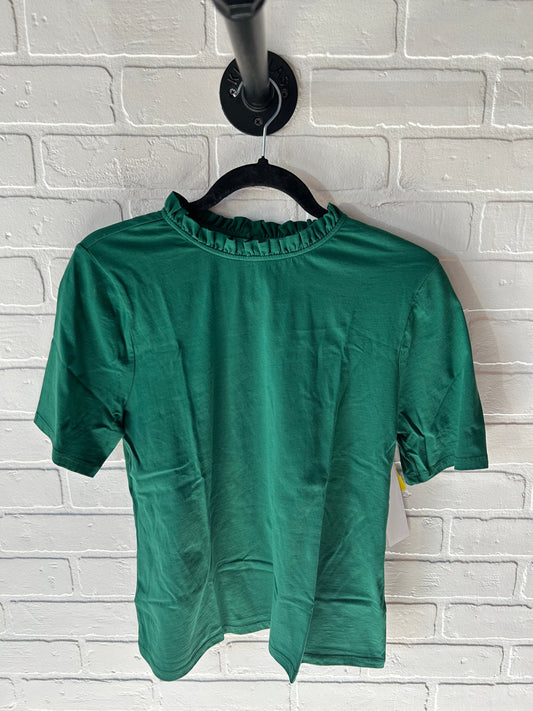 Top Short Sleeve By Ann Taylor In Green, Size: M