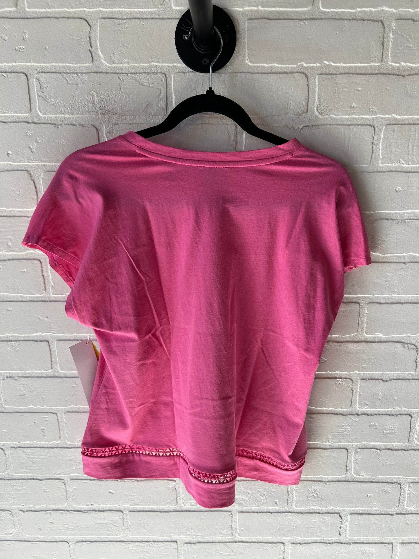 Top Short Sleeve By Ann Taylor In Pink, Size: M