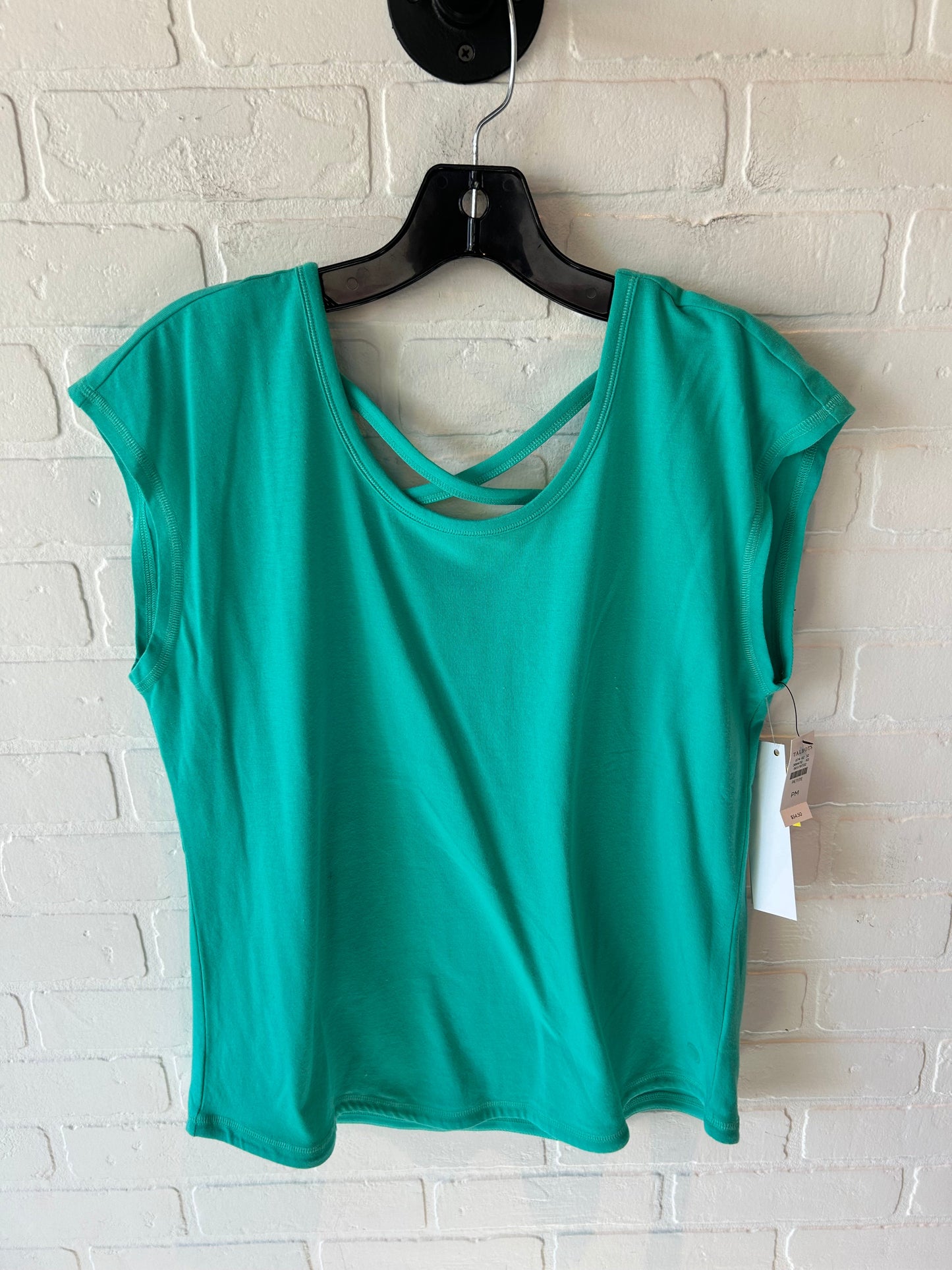 Athletic Top Short Sleeve By Talbots In Green, Size: Mp