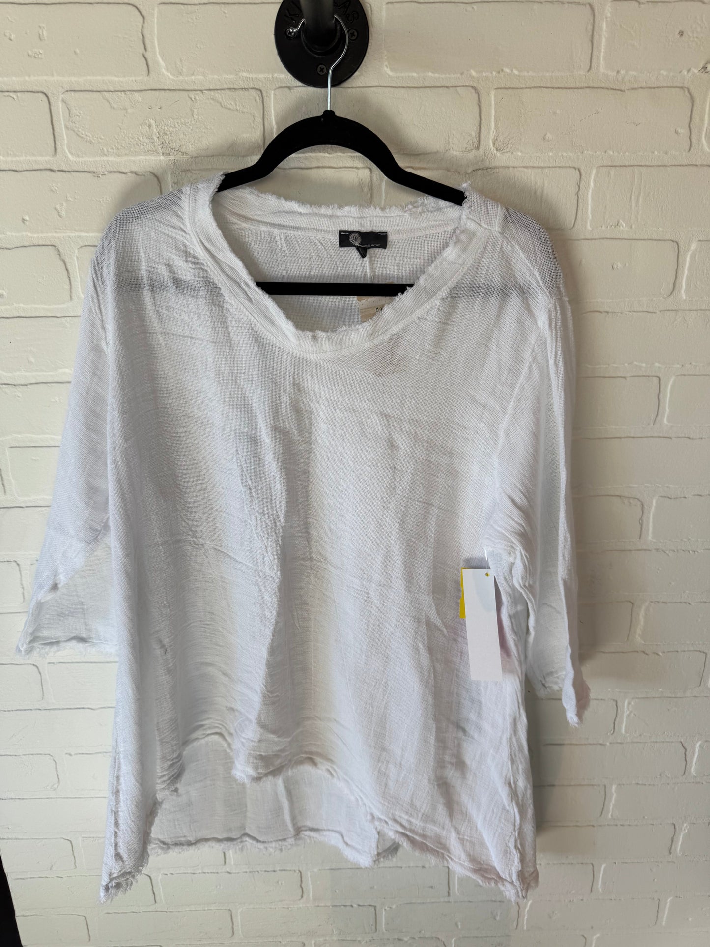 Top 3/4 Sleeve By Sundance In White, Size: L