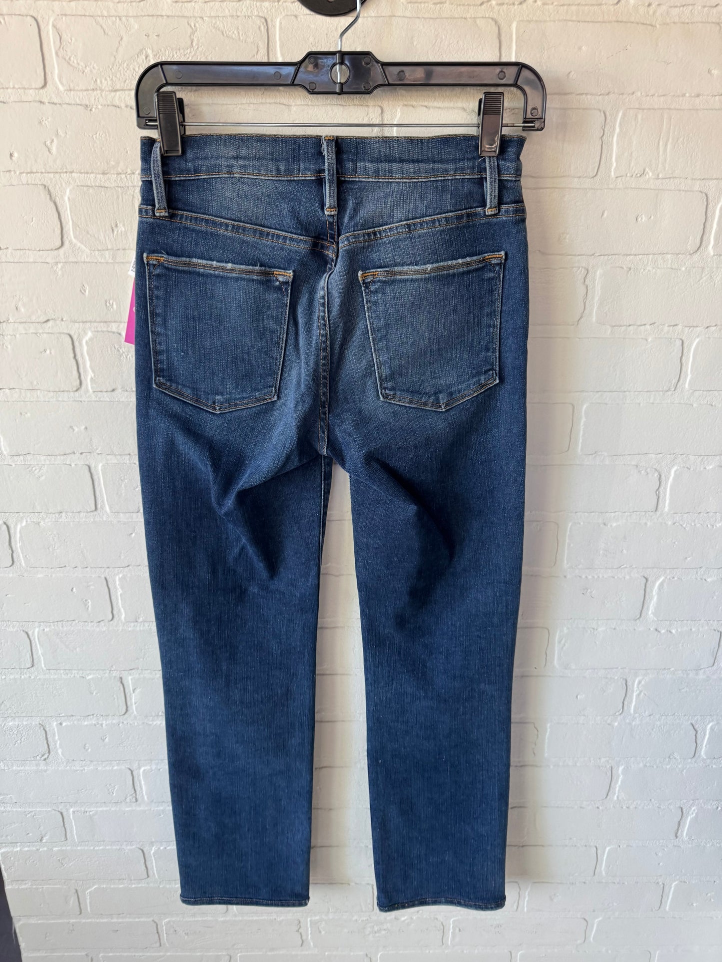 Jeans Straight By Frame In Blue Denim, Size: 2