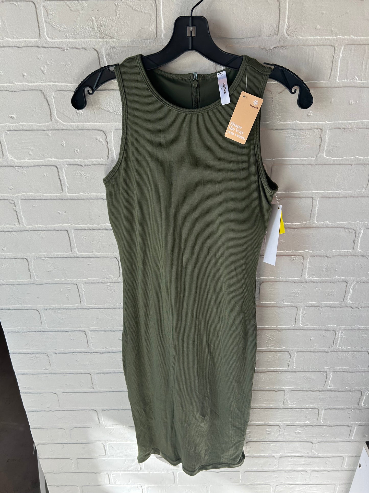 Dress Casual Midi By Clothes Mentor In Green, Size: Xl