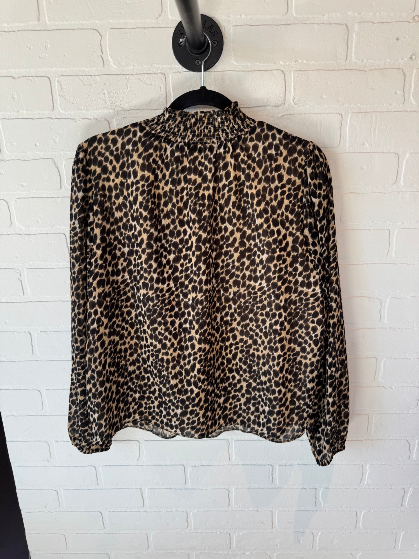 Top Long Sleeve By J. Crew In Animal Print, Size: M