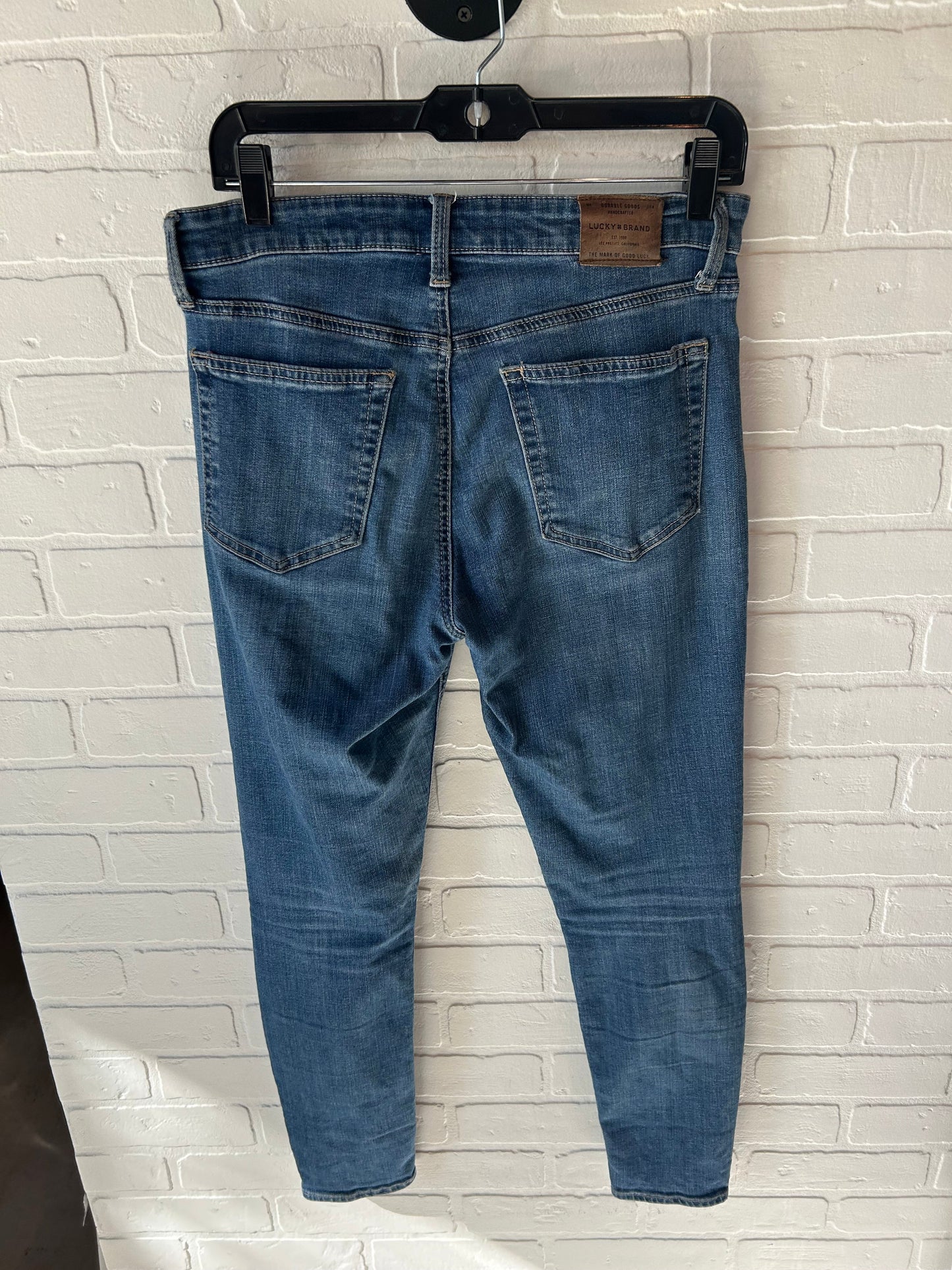 Jeans Skinny By Lucky Brand In Blue Denim, Size: 8