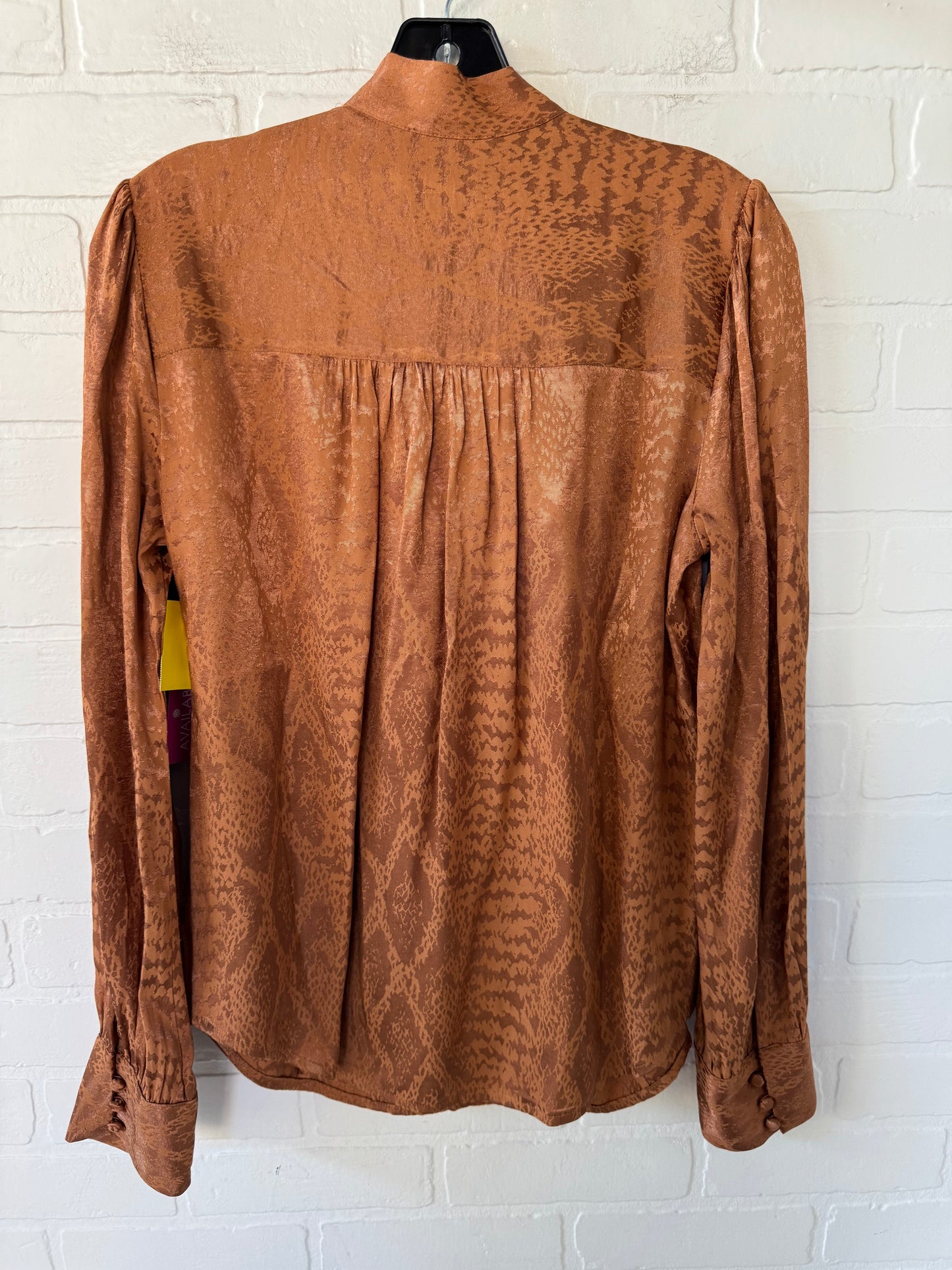 Top Long Sleeve By Express In Orange, Size: S