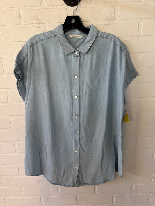 Top Short Sleeve By Soft Surroundings In Blue Denim, Size: M