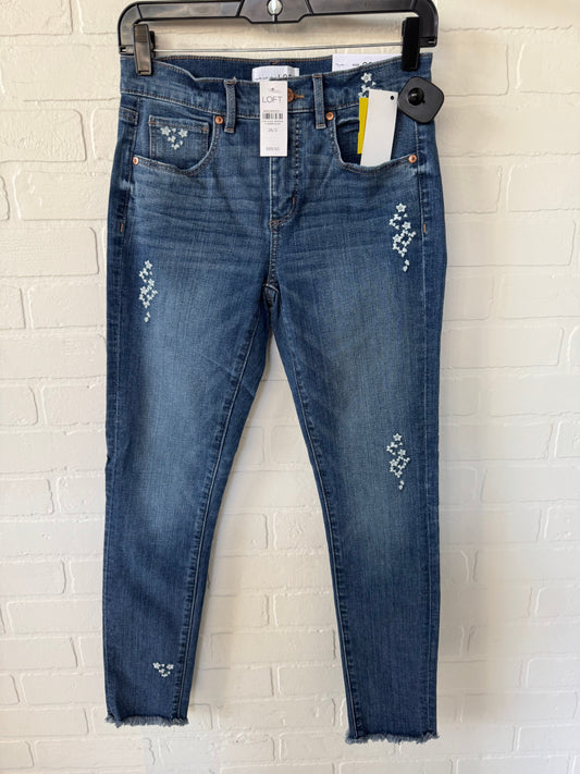 Jeans Skinny By Loft In Blue Denim, Size: 2