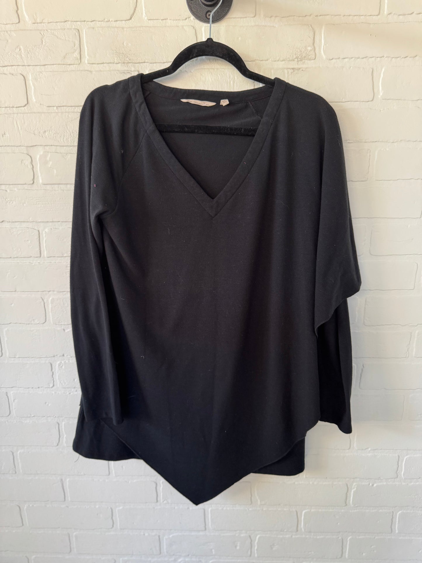 Top Long Sleeve By Soft Surroundings In Black, Size: S