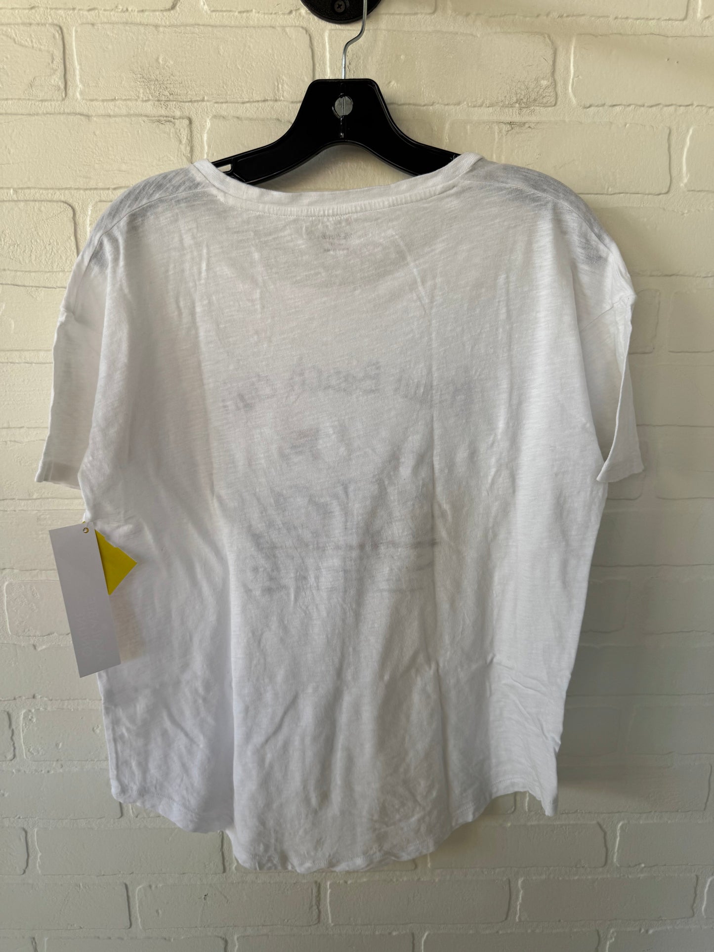 Top Short Sleeve By Madewell In White, Size: M