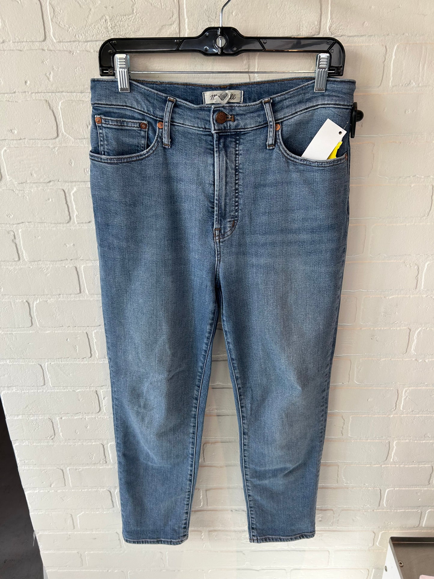 Jeans Straight By Madewell In Blue Denim, Size: 8