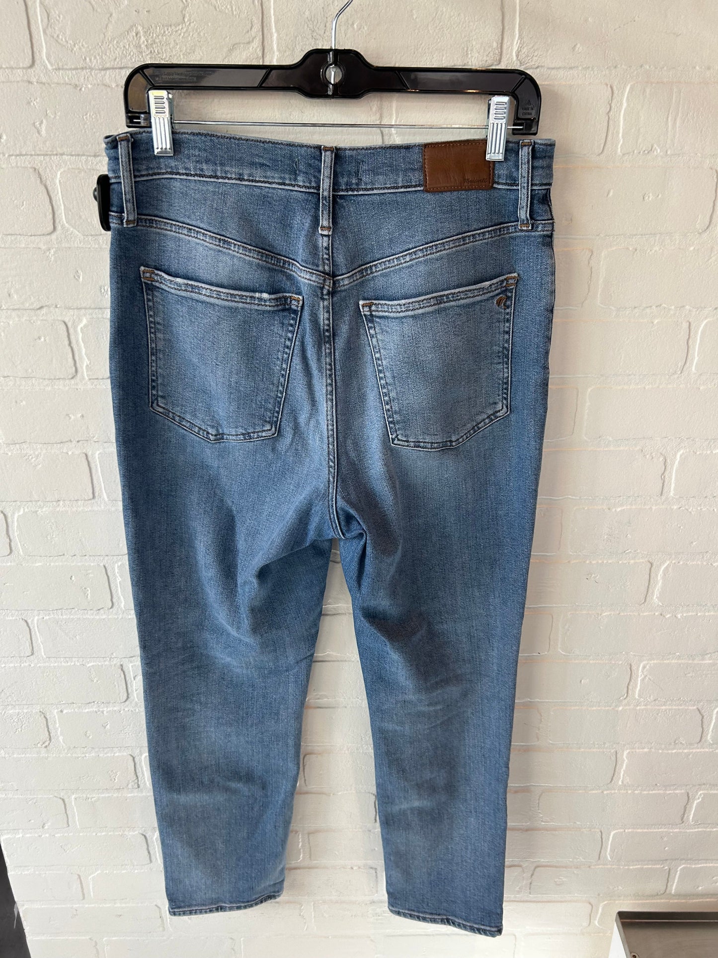 Jeans Straight By Madewell In Blue Denim, Size: 8