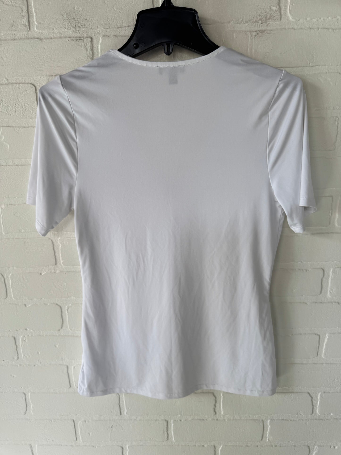 Top Short Sleeve By Express In White, Size: M