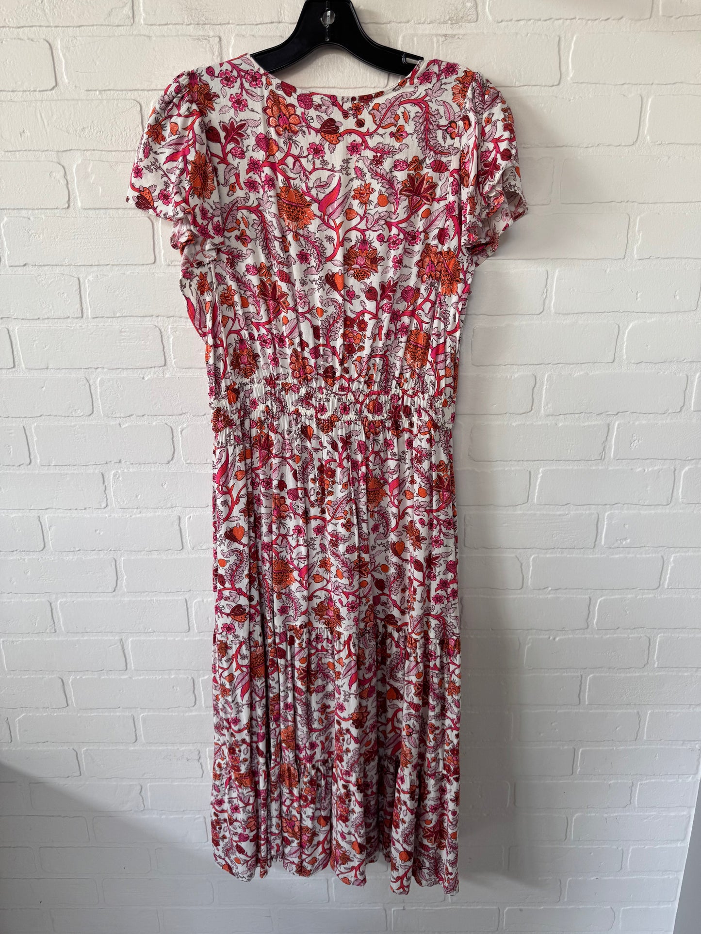 Dress Casual Maxi By Knox Rose In Orange & Pink, Size: M