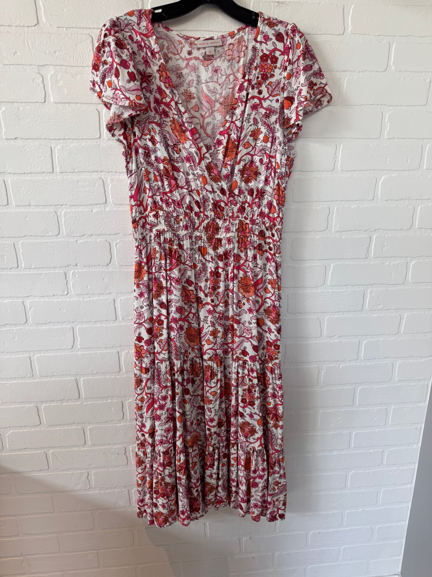 Dress Casual Maxi By Knox Rose In Orange & Pink, Size: M