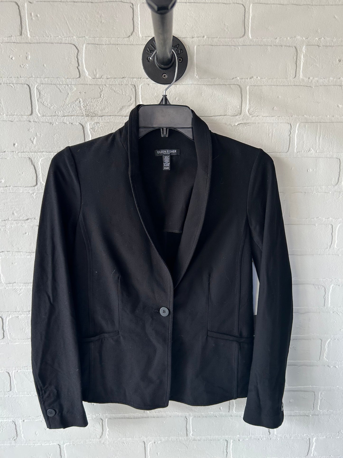 Blazer By Eileen Fisher In Black, Size: Sp