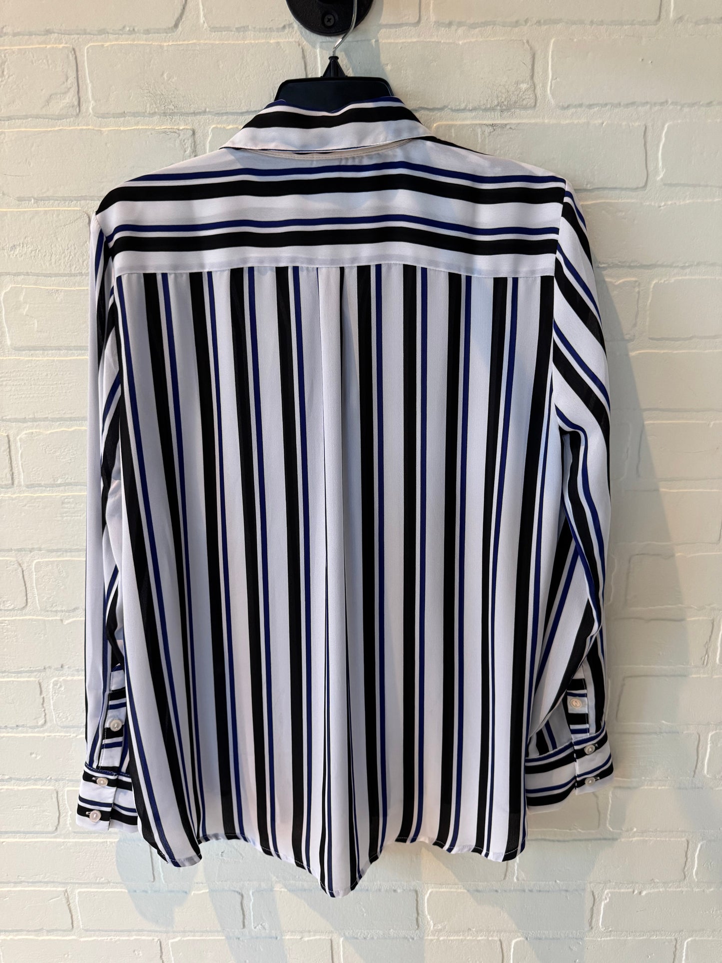 Top Long Sleeve By Allison Joy In Black & White, Size: M