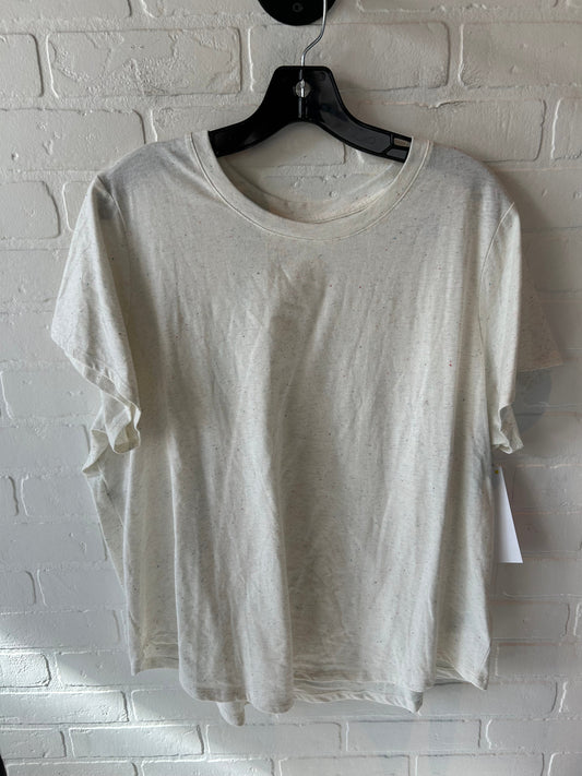 Top Short Sleeve Basic By Old Navy In White, Size: Xxl